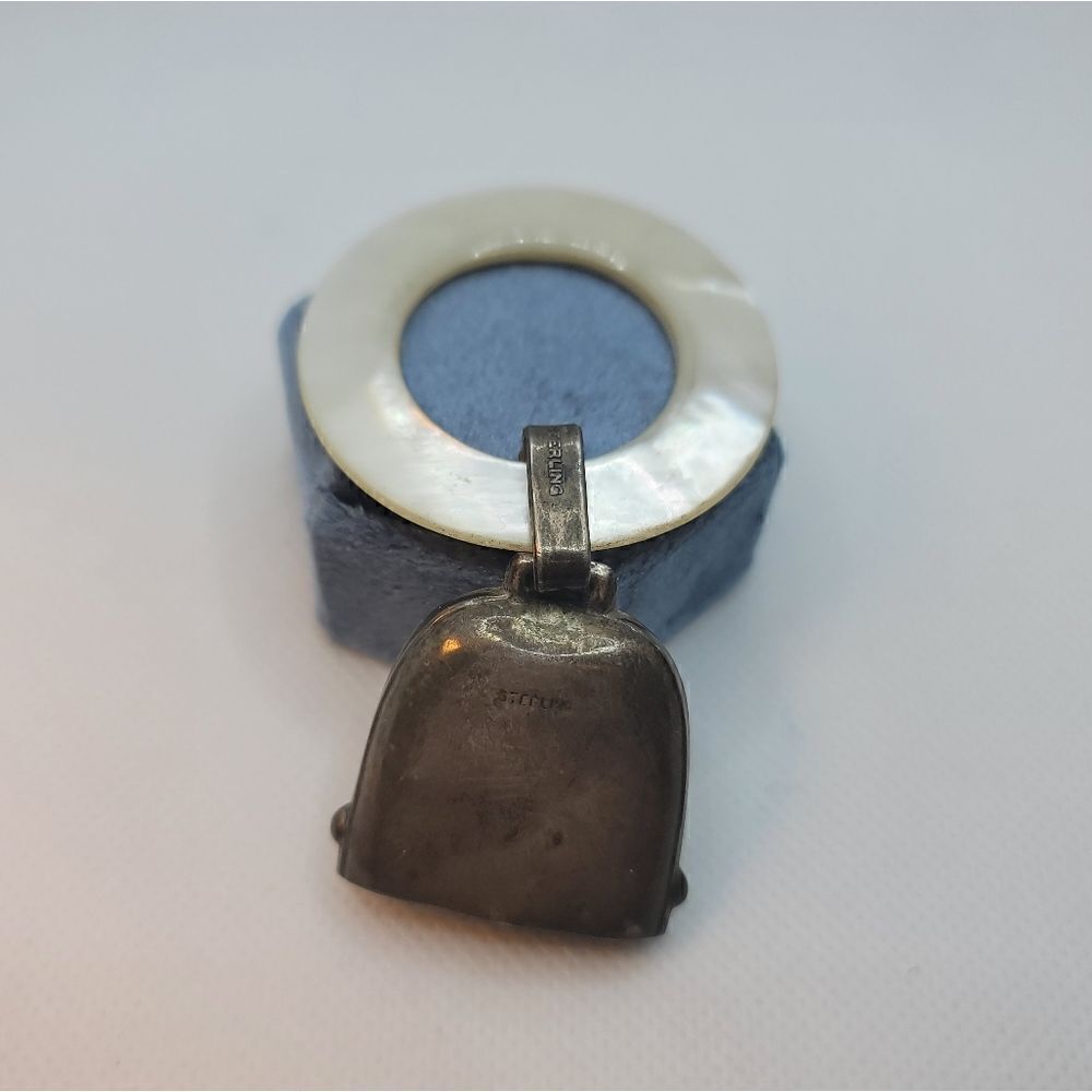 ANTIQUE Sterling Baby Rattle Teether - Picture 6 of 8